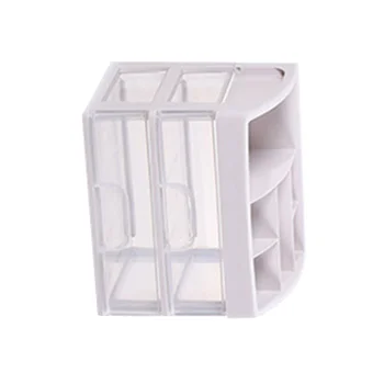

1PC Plastic Cosmetic 2 Layer Drawer Organizer Makeup Container Desktop Sundry Storage Case