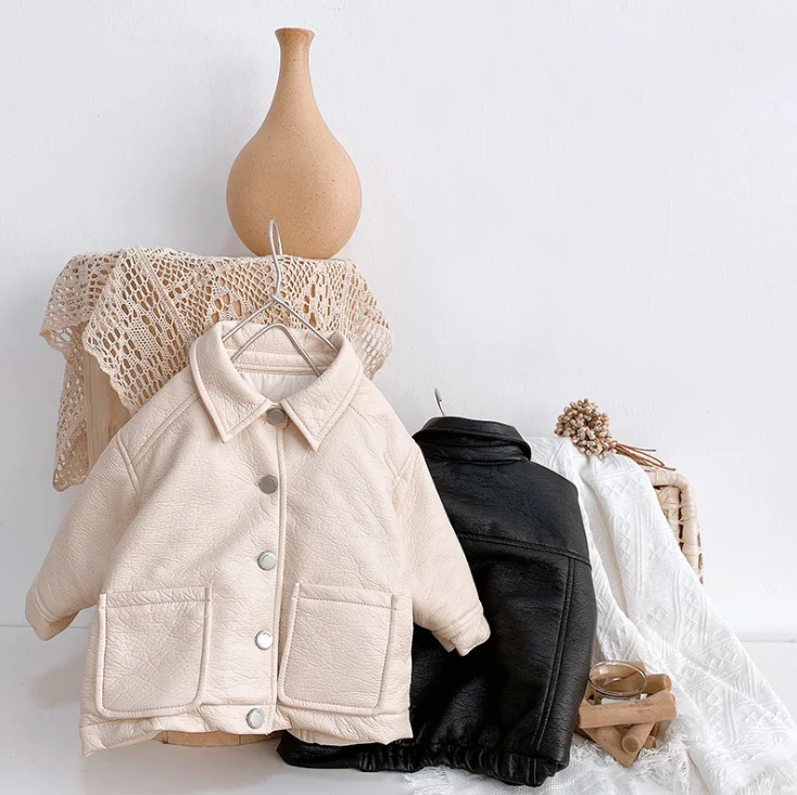 

2020 Japan and South Korea Baby clothes Autumn and Winter New Children's Fur Coat with Velvet and Cotton Jacket