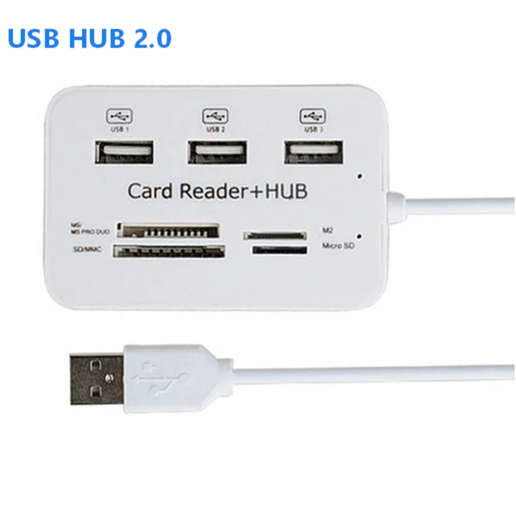 Usb-хаб 3,0 Мульти USB 3,0 концентратор кард-ридер Универсальный 3 Порты и разъёмы usb-хаб 4 Порты и разъёмы высокое Скорость внешние устройства чтения карт памяти