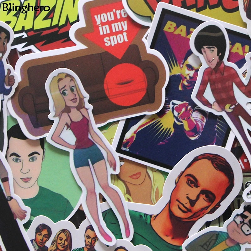 

Blinghero TV Show Stickers 16Pcs/set Fashion Stationery Stickers For Luggage Skateboard Car Album Decal For Friends BH0112