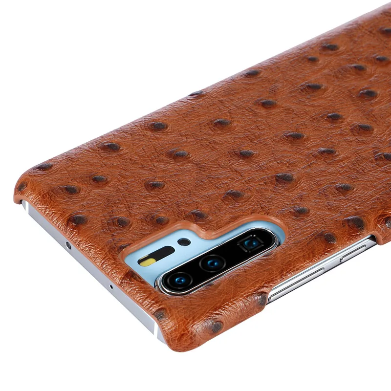BestNull первый слой воловьей кожи страуса шаблон задняя крышка чехол для huawei P30 смартфон