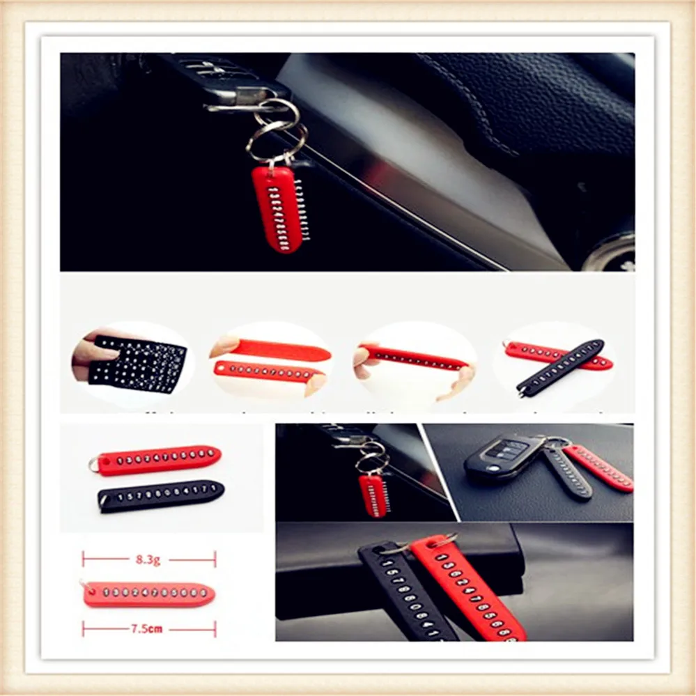 

Anti-lost Phone Number Plate Keychain Pendant Auto Vehicle Keyring for BMW all series 1 2 3 4 5 6 7 X E F-series E46 E90 F09