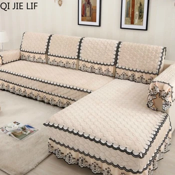 

Multi-size Simple Design Sofa Cover with 4 Colors Solid Couch Cushion for Living Room Free Shipping
