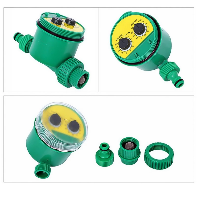 

2Pcs Automatic Garden Watering Timer Ball Valve Controller System with Electronic LCD Display Home Garden Irrigation Controller