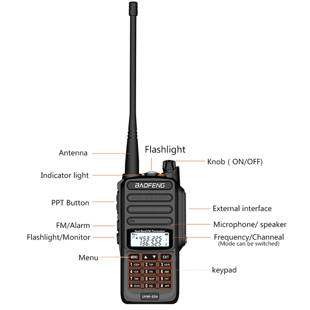 2pcs Baofeng IP68 waterproof walkie talkie long range 25km uv-9r plus ERA plus cb ham radio hf transceiver UHF VHF radio station 2pcs Baofeng IP68 waterproof walkie talkie long range 25km uv-9r plus ERA plus cb ham radio hf transceiver UHF VHF radio station
