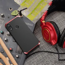 Текстурированная анти-осенняя Металлическая Рамка PC задняя для Redmi Note 7 5 Note7 Global алюминиевый сплав бампер чехол Note 6 Pro крышка с подарком