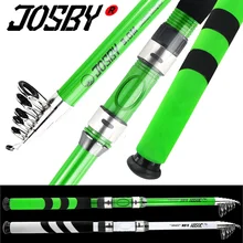 JOSBY Carbon Fiber Sea Fishing Rod FRP Telescopic Feeder Pole Spinning Carp Portable Travel Ultralight 2.1M-3.6M 2020 NEW