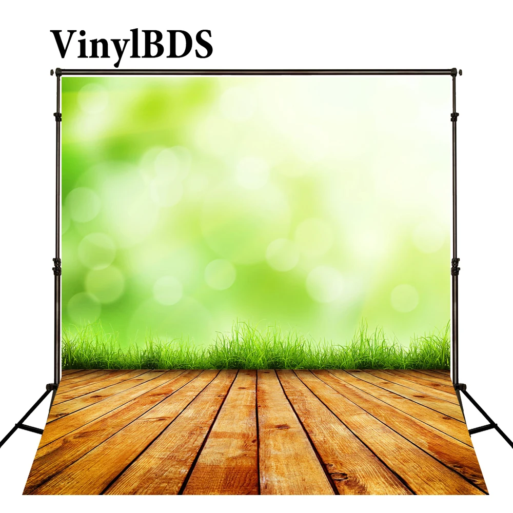 Винилбдс весенние фоны деревянный пол фон зеленый лес Солнечный свет фото