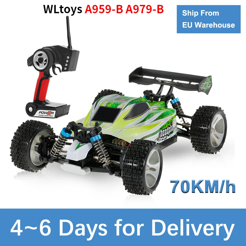 WLtoys A959-B A979-B 1/18 4WD RC автомобиль 70 км/ч Высокая Скорость Электрический 2,4 г внедорожник игрушка дистанционного Управление игрушечных автомобилей RTR RC автомобиль