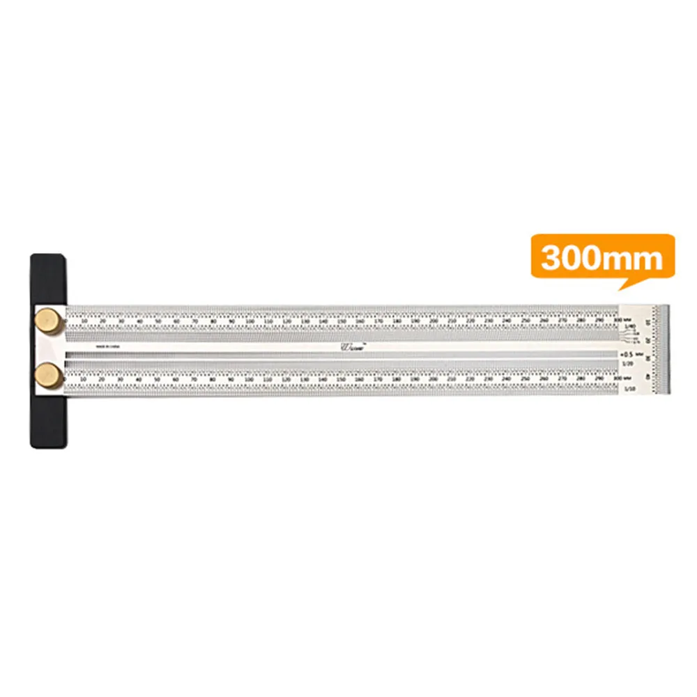 Серебряная линейка 300 мм позиционирование измерительный инструмент аксессуар из