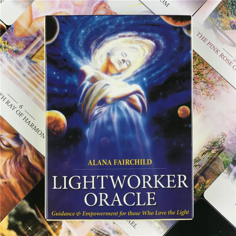 Lightworker Oracle Tarot Card  Fate Divination Game Full English Adult Child Entertainment Board hot sale hd knight tarot card factory made high quality lightworker oracle tarot entertainment game