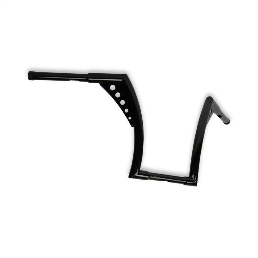 Glossy Black Ape Hangers Handlebar 12" Rise 1 1/4" Handle Bars For Harley Davidson Sportster Softail Dyna Touring Road Glide