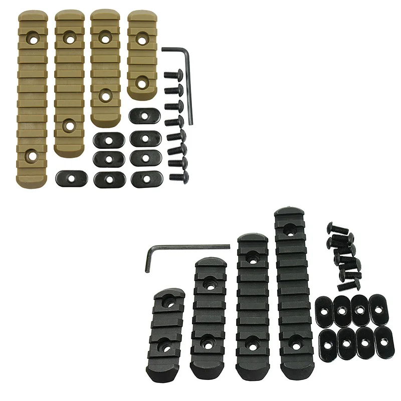 4 шт./компл. 5 7 9 11 слотов M LOK MOE Rail Base Segment Handguard Section Aircraft Grade Polymer Picatinny Weaver для