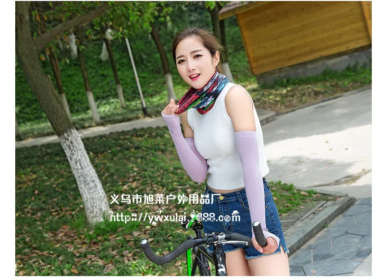 Южная Корея Let's Slim Ice Sleeve Fingerless Running Man вискоза Защита от солнца манжеты подлинный продукт открытый езда УФ-защита