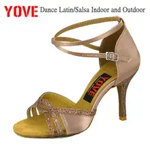 YOVE w1611-43 танцевальная обувь Бачата/Сальса Женская танцевальная обувь