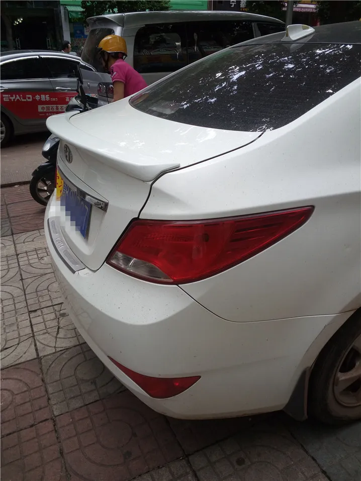 Спойлер для accent Verna высококачественный спойлер из АБС пластика заднего крыла