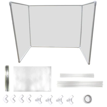 

2 Pack Sneeze Guard & Shield for Counters - Clear Protective for Reception Desk Office DIY Clear Barrier