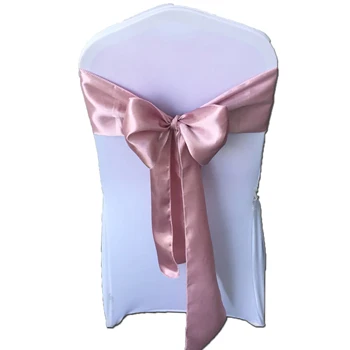

Wedding Satin Chair Sashes Chairs Bands Gold Chair Cover Knot Chairs Bow For Chair Decoration