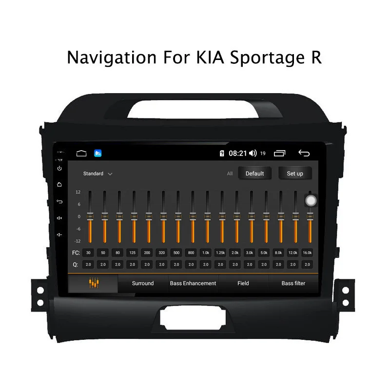 Best Ectwodvd 9inch Andriod 8.1 Car DVD GPS For Kia Sportage R 2010-2016 4G RAM 64G ROM CarPlay DSP 4G LTE with WIFI 4