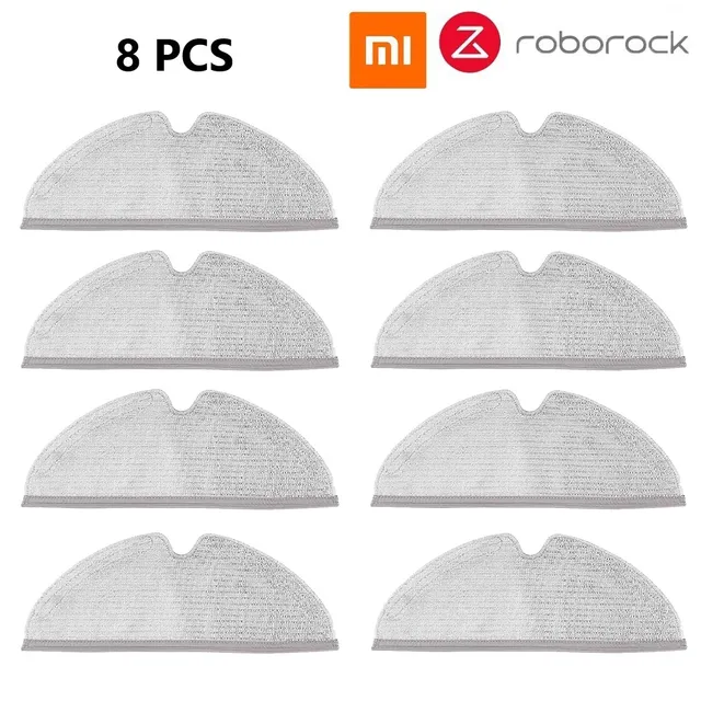 Xiaomi 1 1S Roborock S5 S6 MAX S6 Pure Accessories Vacuum Cleaner Parts Washable Mop Cloth HEPA Filter Main Brush Side Brush 8 pcs