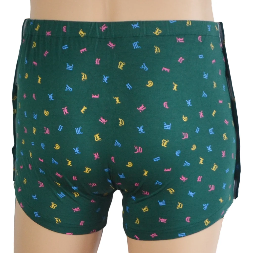 Green Cotton Reusable Underwear  Incontinent Pants For Elder Disabled