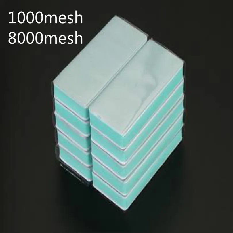 9*4cm hand sanding block sanding sponge Fine polishing abrasive paper sandpaper sand paper 1500 8000 6000 600 3000 1800 mesh - Color: B