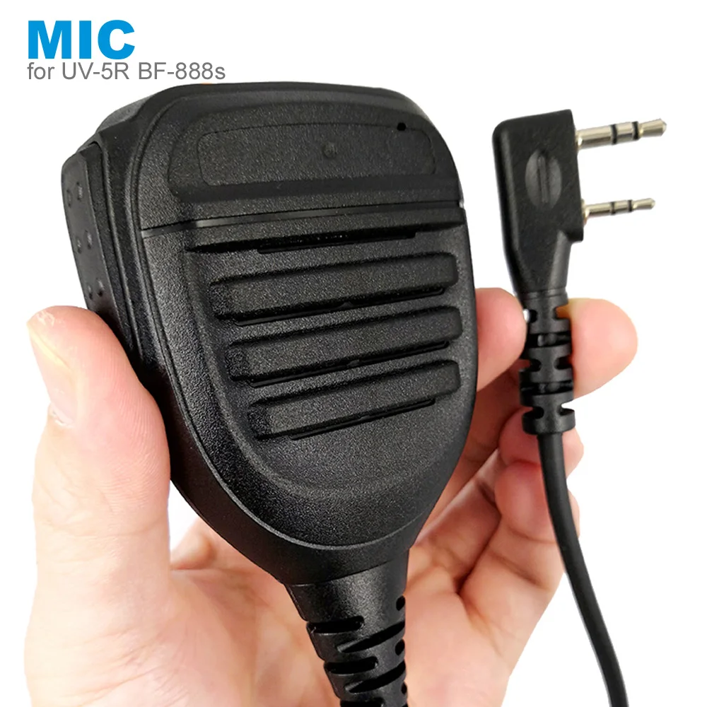 2 Pin PTT водонепроницаемый микрофон для Kenwood TYT|Запчасти и аксессуары раций| |