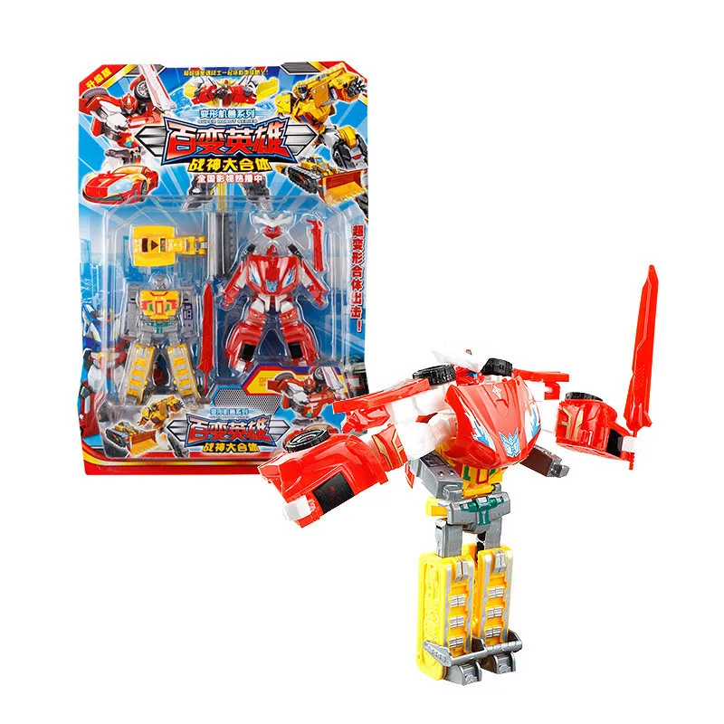 

2018 Cool Hypervariable Jingang Robot Models Fit Race Car Educational Plastic Toys 306A