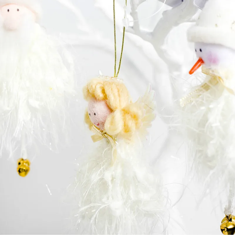 Год Рождество милые плюшевые куклы-Ангелы Рождественская елка украшения Рождественские украшения для дома Noel рождественские подарки для детей игрушки