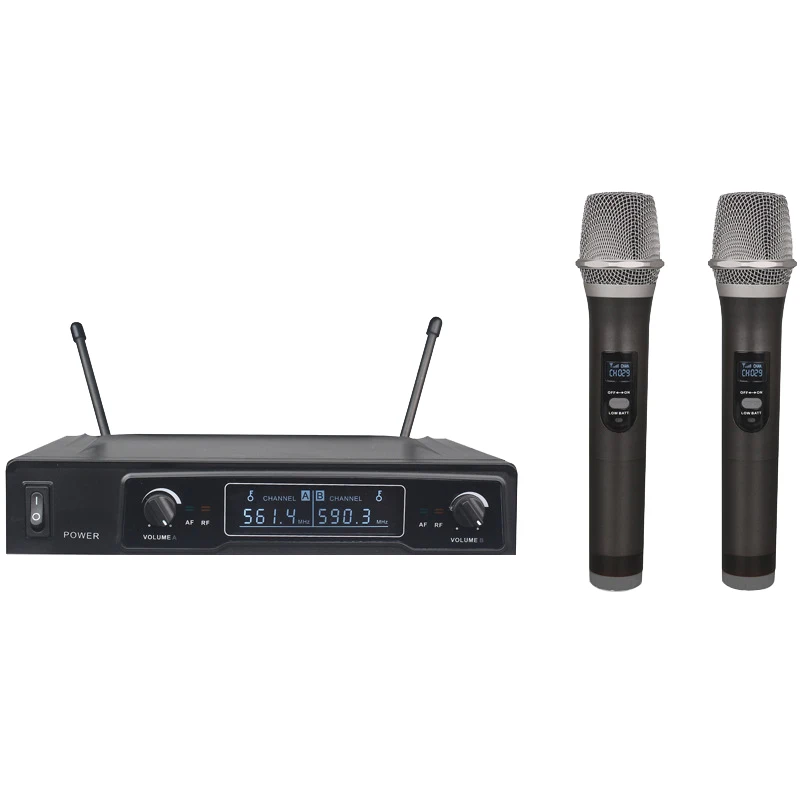 

FB-U10 Dual Way Digital UHF Wireless Microphone with 2 Metal Handhelds R25 EU Plug