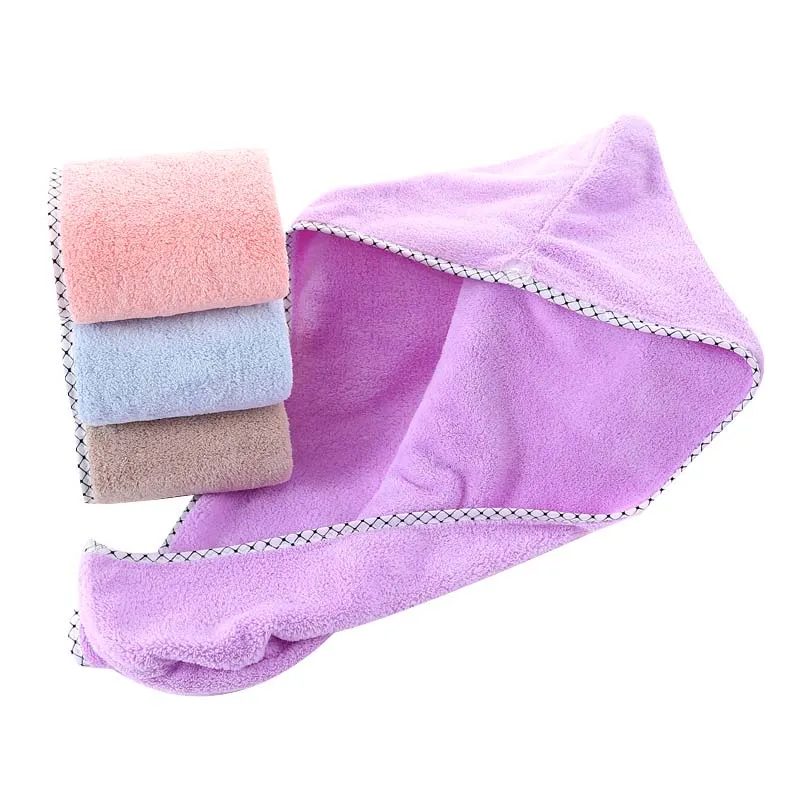 Thicken Hair Drying Towel Hat Cap Microfibre Quick Dry Turban for Bath Shower Pool