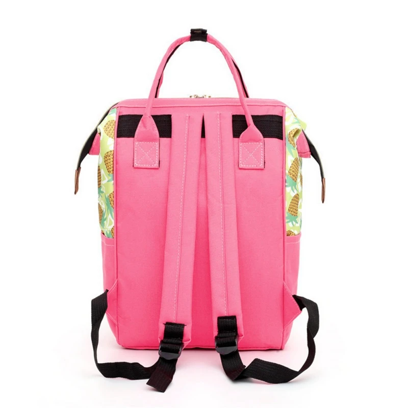 Модные сумки для мам с мультипликационным принтом ананаса, сумка для мам, Большой Вместительный водонепроницаемый рюкзак