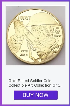 Позолоченная солдатская монета Коллекционная Коллекция художественных подарков физическая памятная, металлическая имитация под старину