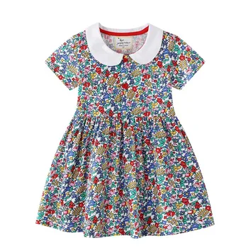 

dress girls princess dresses summer baby girl clothes kids 2020 vestido robe vintage floral fille roupa infantil toddler frock