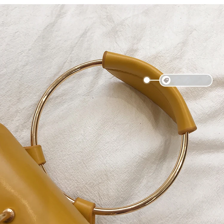 Mini Heart Chain Women's Handbags Purse Pu Ladies Round Top-handle Hand Bags Small Woman Shoulder Evening Clutch Totes Bags 2019 (7)