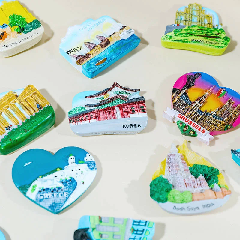 Магниты на холодильник креативная наклейка на холодильник Пекинская сувенирная Магнитная Наклейка 3d индивидуальная креативная коллекция украшений подарки