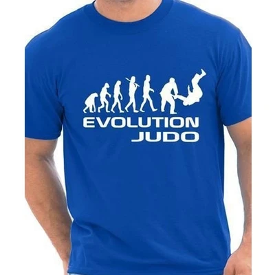 Men Evolution Of Judo Funny Adult Mens T-Shirt Men's T Shirt Cotton O Neck T-shirt  Mens Tops tee #3011