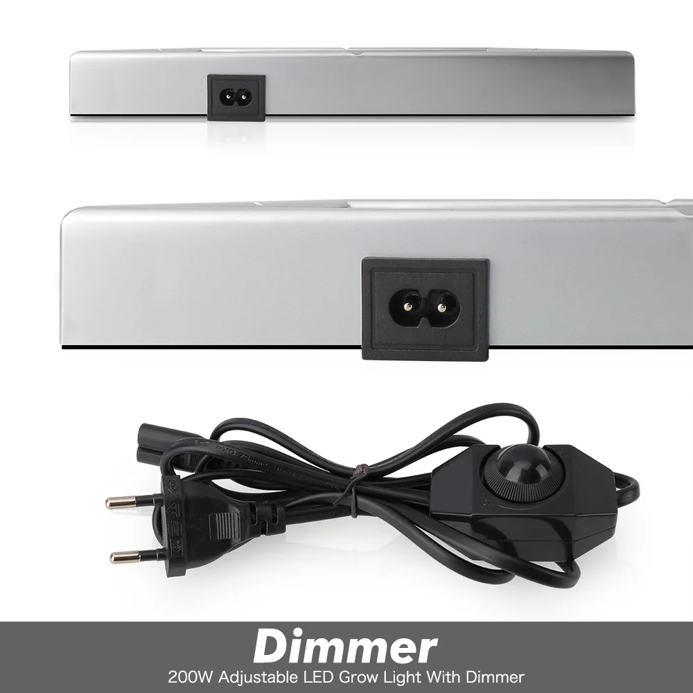 2 шт. {Dimmable} светодиодный светильник для выращивания 200 Вт растительная лампа