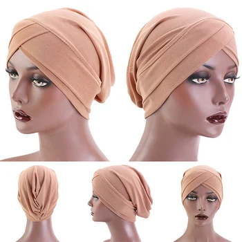 

Women Hat Muslim Hijab Cancer Soft Beanie Turban Wrap Scarf Cap Head Covers