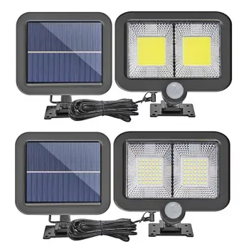 

COB 108 LED Solar Light Garden Courtyard Human Induction Sensor Solar Energy Powered Porch Light Infrared Sensor Lamps Lighting