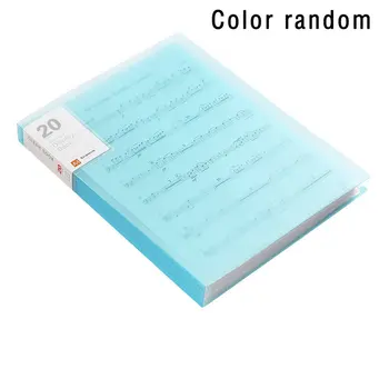 

1pcs Booklet Insert Folder Art Works Transparent Multilayer Loose-leaf Certificate Collection Book Folder Random Color