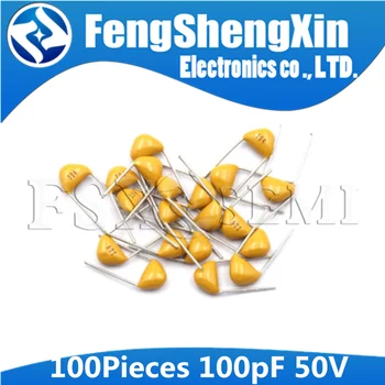 

100PCS 100PF 5% 5.08MM 101 50V 100P MLCC multilayer monolithic ceramic capacitor 0805