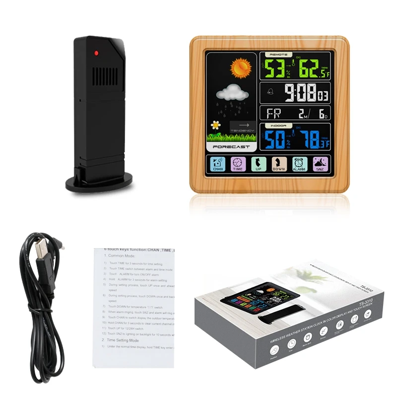 3 Channel Wireless Weather Station with Clock