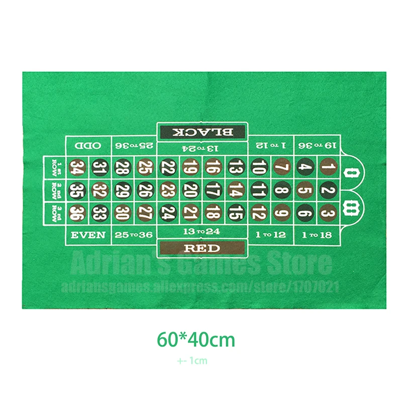 60*40см Russian Roulette Русская рулетка скатерти покер Poker Table Rulet скатерть набор для