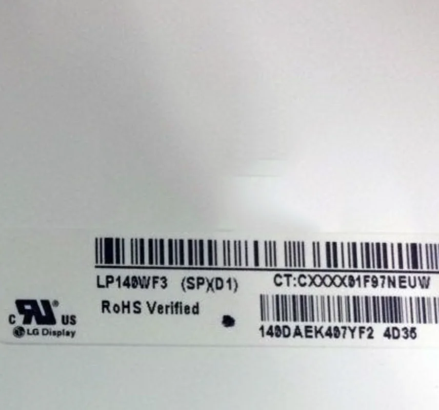 Универсальный ЖК-дисплей подходит-LG P/N LP140WF3-SPD1 LP140WF3(SP)(D1) 14," FHD WUXGA светодиодный ips экран(только заменитель) не сенсорный