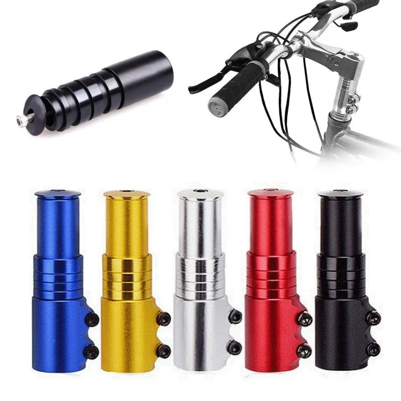 

12cm Bicycle Fork Stem Extender Fork Stem Rise Up Extension Handlebar Riser Aluminum Alloy MTB Bike Stem Riser Bicycle Accessory