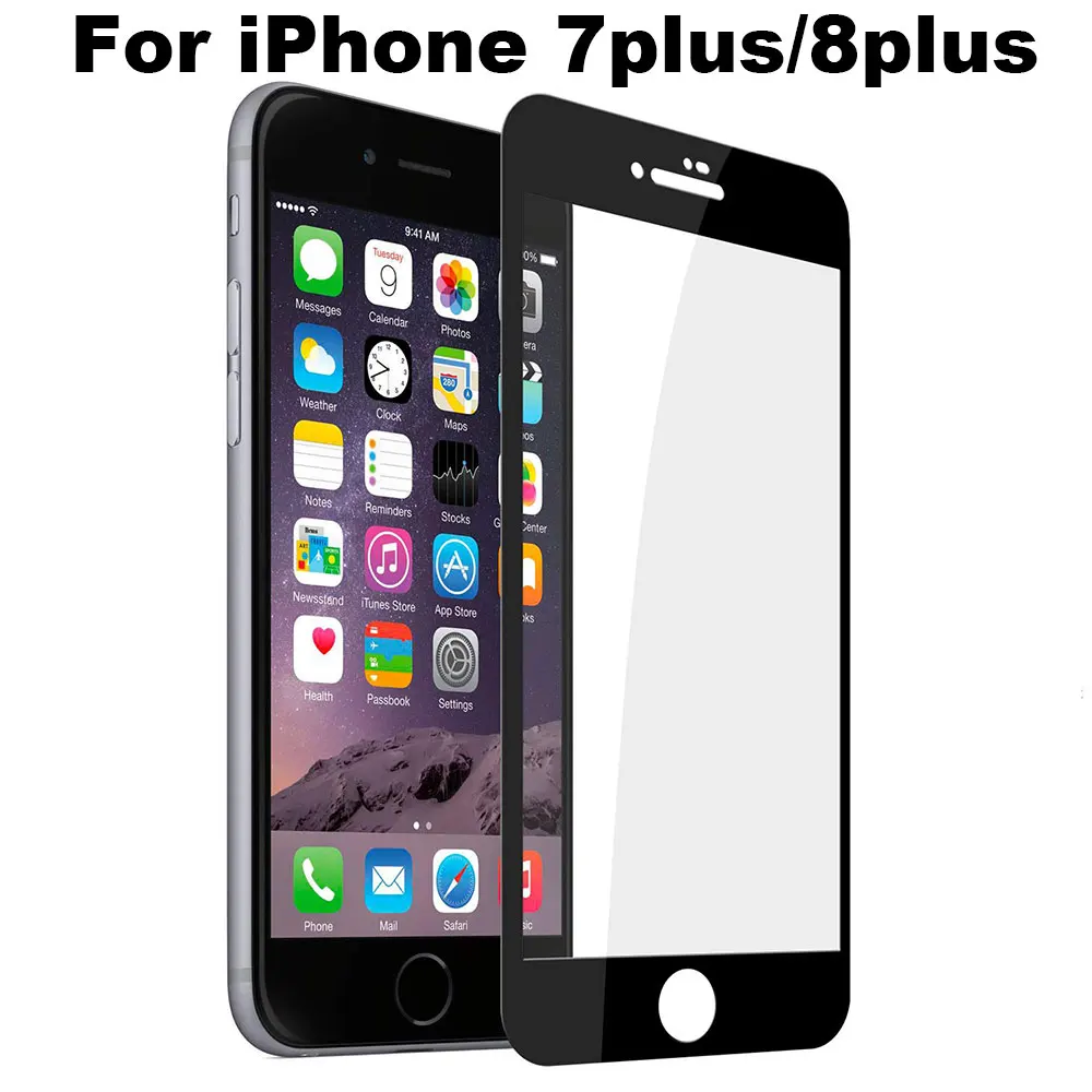 3D полное покрытие из закаленного стекла для iPhone 11 Pro Max X XS XR 8 Plus 7 6 6S iPhone11 защита экрана защитные аксессуары для телефонов - Цвет: For 7plus 8plus