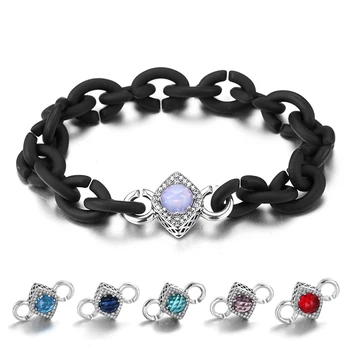 

Hot Crystal Bead bracelets for Women Men Silver Zircon Beads Hard Rubber Bracelets Jewelry Gift Wohlesale 10 Colors