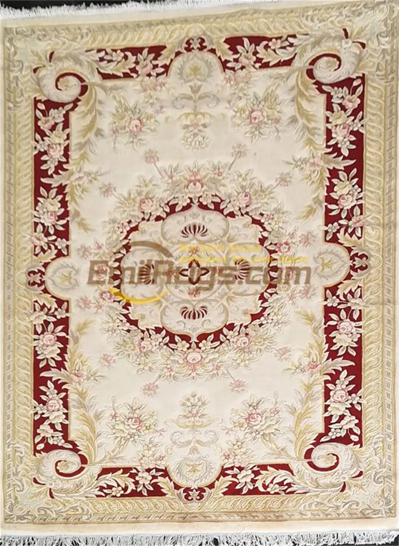 Домашний декор тканый коврик для кухни Круглый шерстяной спальни дизайн