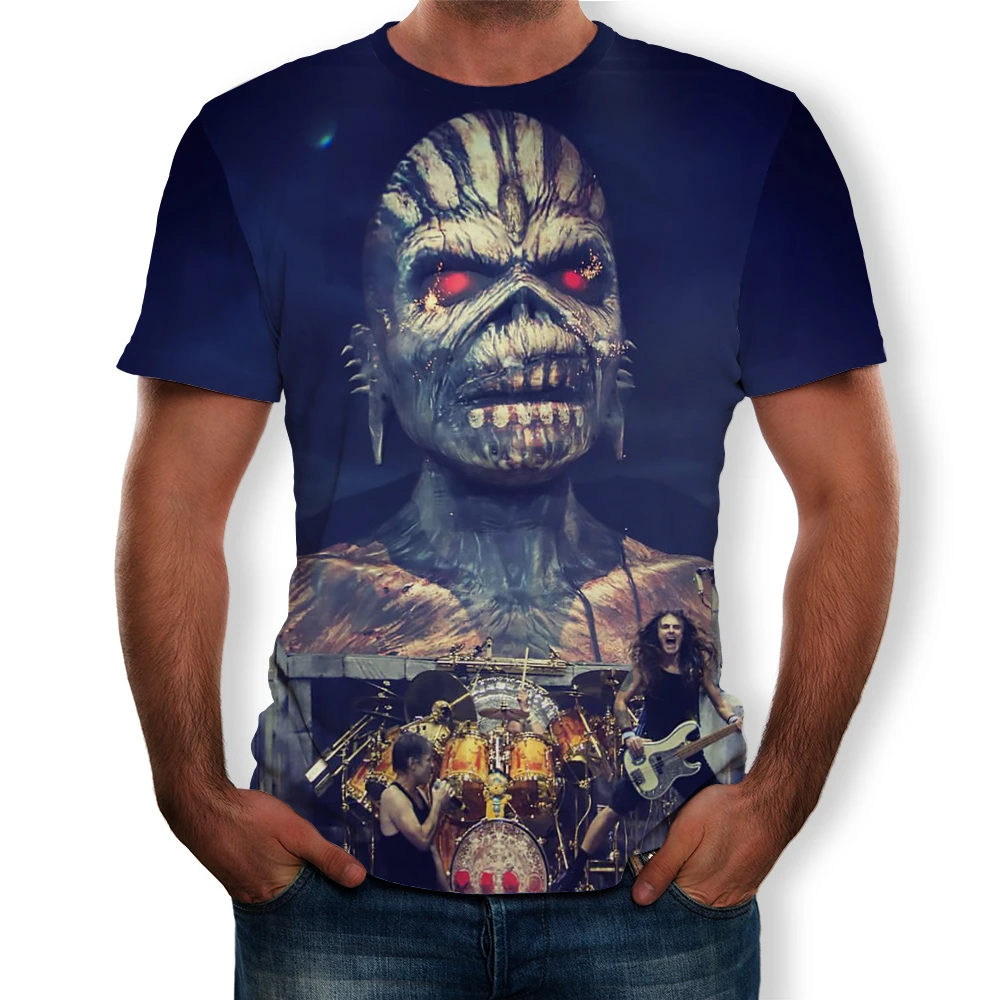Plus Size S 5XL Iron Maiden 3D Digital 